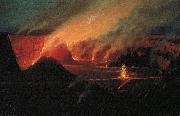 Lionel Walden Volcano painting
